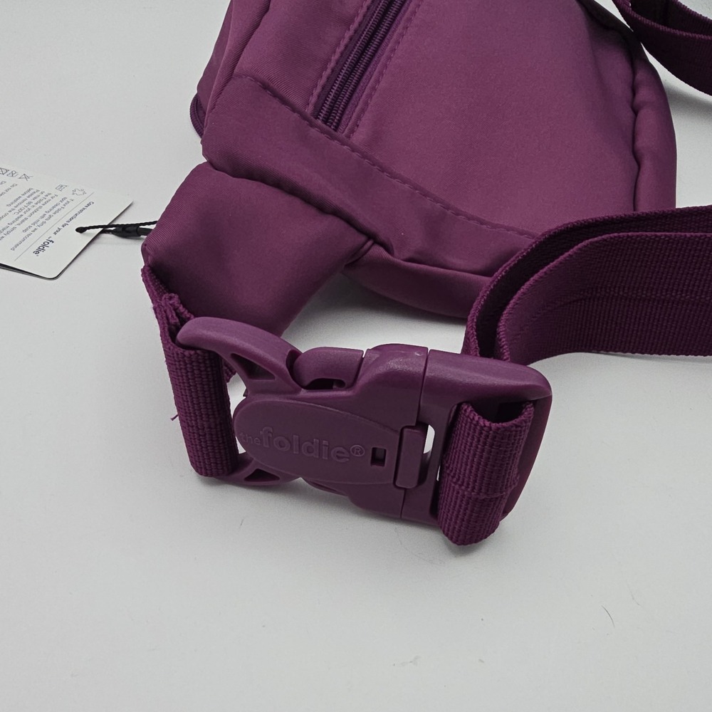 The Foldie Purple Crossbody Bag RFID Blocking Zip 290D Durable Flexfabric NWT - Picture 4 of 7